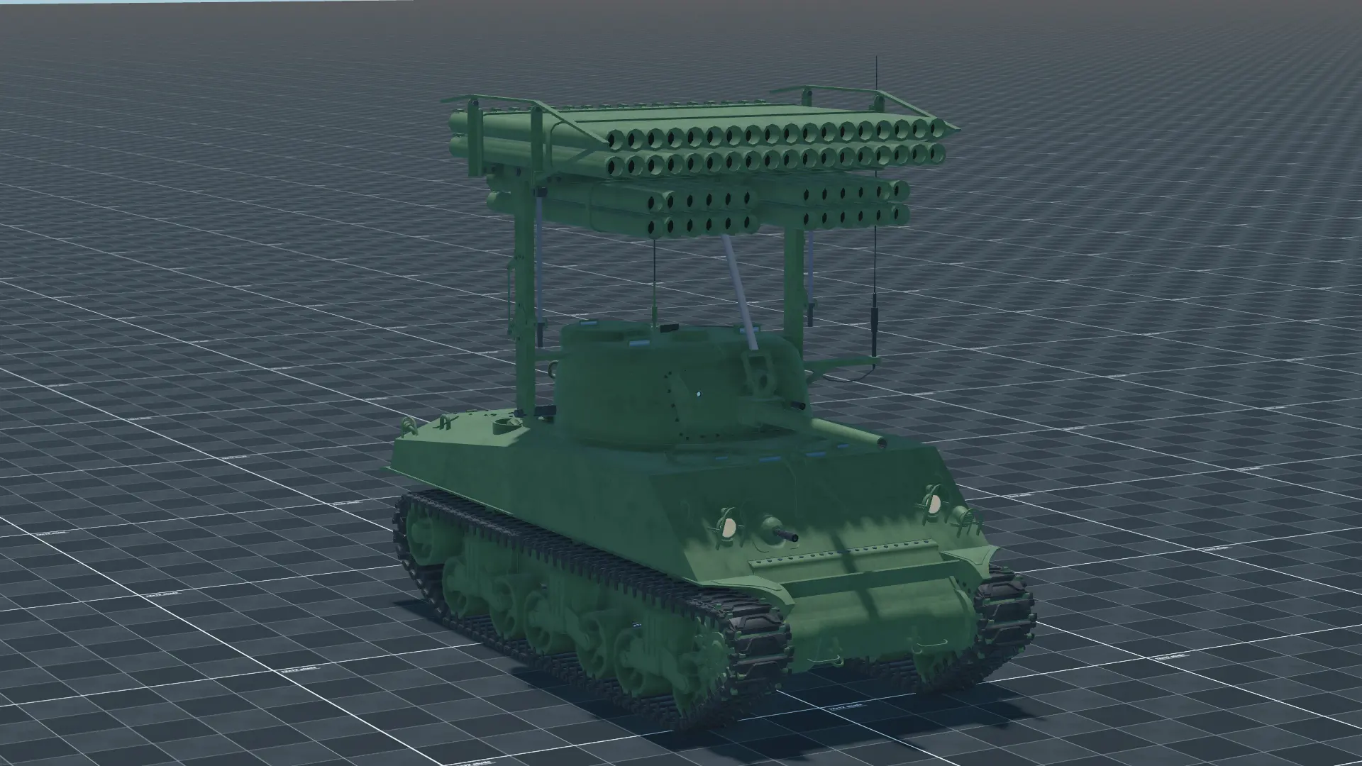 T34 Calliope, perspective, in Multicrew Tank Combat