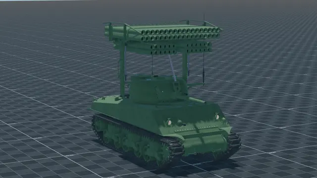 T34 Calliope, perspective, in Multicrew Tank Combat