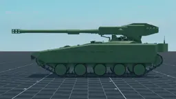 Teledyne AGS, left, in Multicrew Tank Combat