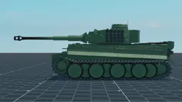 Tiger I, left, in Multicrew Tank Combat