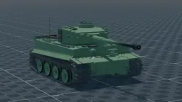 Tiger I, perspective, in Multicrew Tank Combat