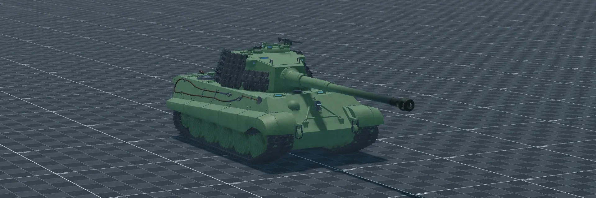 Tiger II (10.5 cm Kw.K), perspective banner, in Multicrew Tank Combat