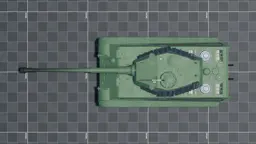 Tiger II (10.5 cm Kw.K), top, in Multicrew Tank Combat