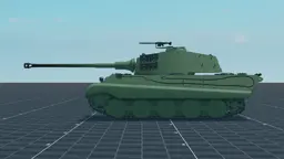 Tiger II, left, in Multicrew Tank Combat