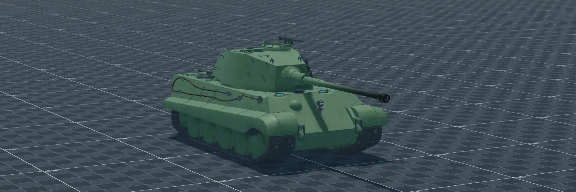 Tiger II, perspective banner, in Multicrew Tank Combat