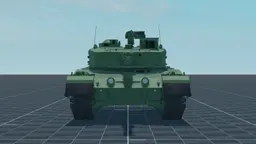 Type 90, front, in Multicrew Tank Combat