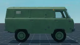 UAZ-3909, right, in Multicrew Tank Combat