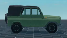 UAZ-469, right, in Multicrew Tank Combat