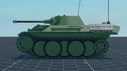 VK 16.02 Leopard, left, in Multicrew Tank Combat