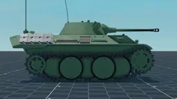 VK 16.02 Leopard, right, in Multicrew Tank Combat