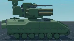 XM1069, right, in Multicrew Tank Combat