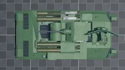 XM1069, top, in Multicrew Tank Combat